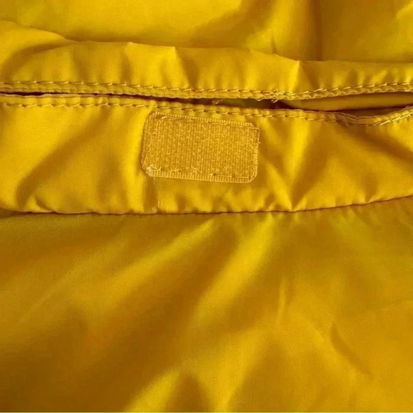 H&M Yellow NY Youth Puffer Vest Jacket Removable Hood SZ 8-10 #2233 - Picture 10 of 12